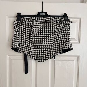 Houndstooth Waist Cincher Corset